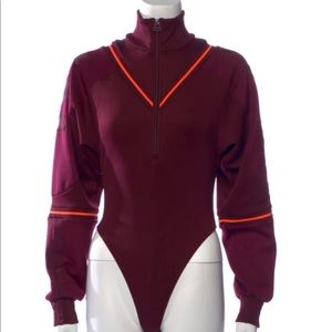 IVY PARK ADIDAS TT MAROON BODYSUIT